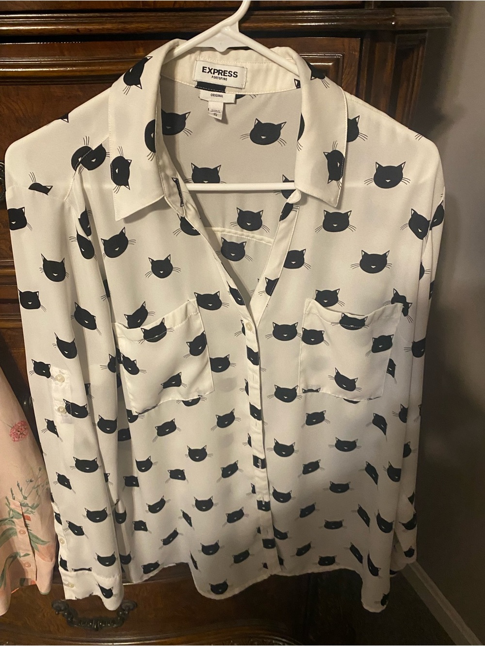 Express kitty cat Portofino Blouse